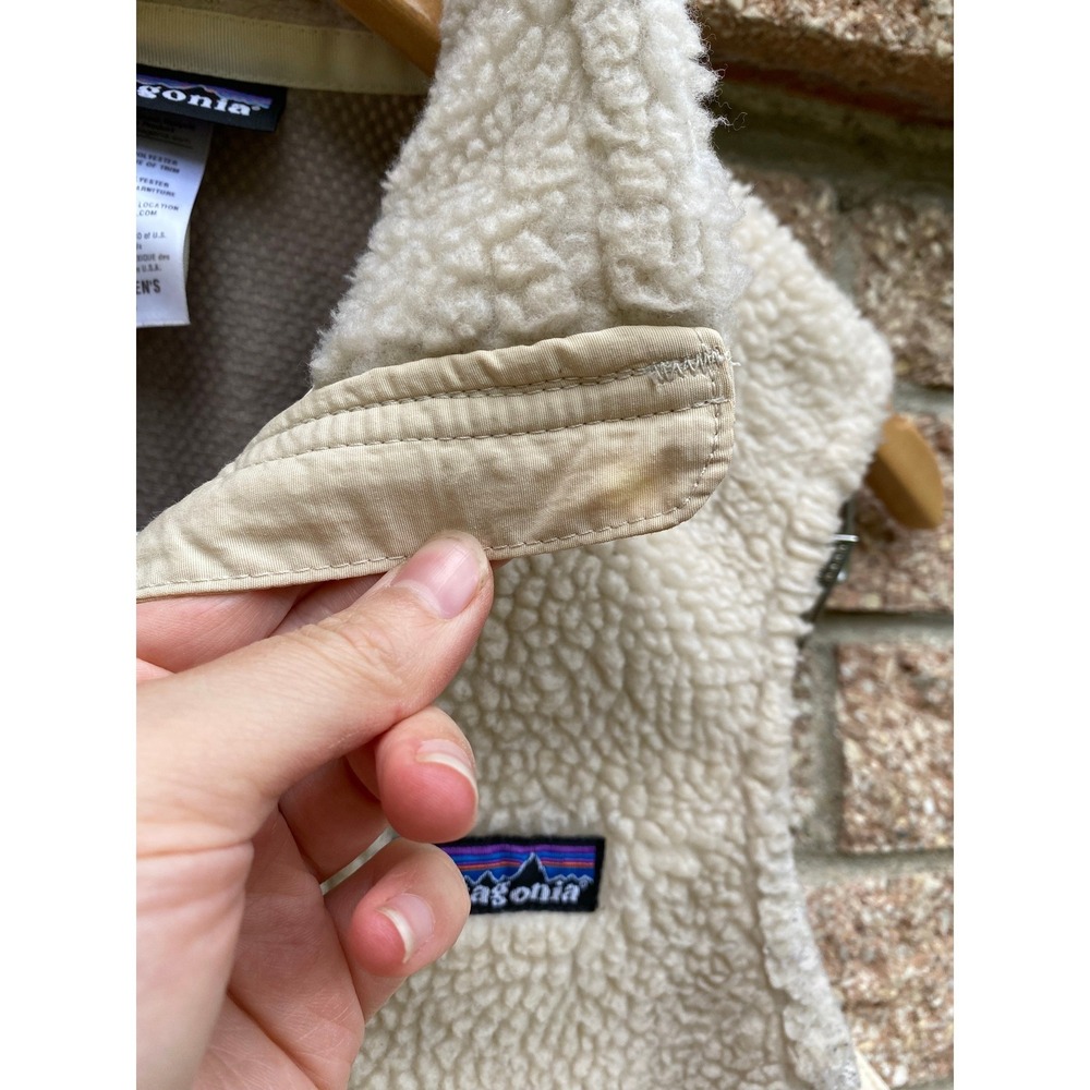 Patagonia Retro-X Fleece Vest Cream Full Zip Small Windproof Gorpcore Outdoors - Picture 7 of 7